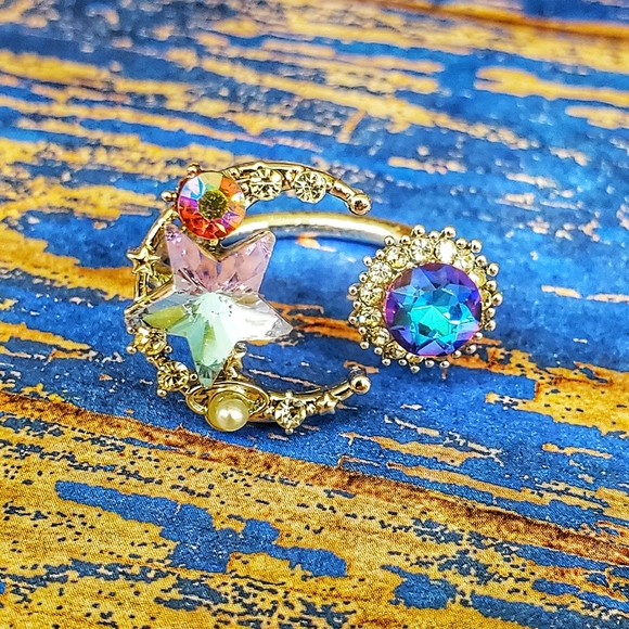 Constellation Galaxy Multi Color Gem Ring - Picture 2 of 14